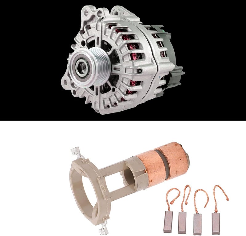 OUKENS Alternator Brushes Slip Ring Set 230090, Automotive Generator Repair Replacement Kit 230090 Alternator Brush Set for Valeo - Image 5
